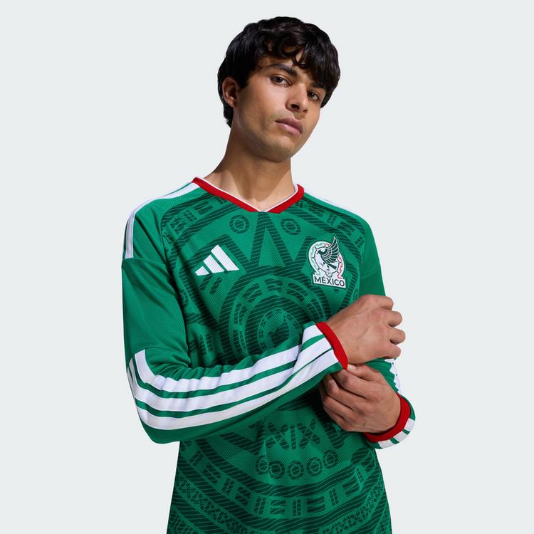 adidas adidas Mexiko 26 Lang&auml;rmeliges Heimtrikot Trikot Herren - Bold Green - 1 | SportScheck