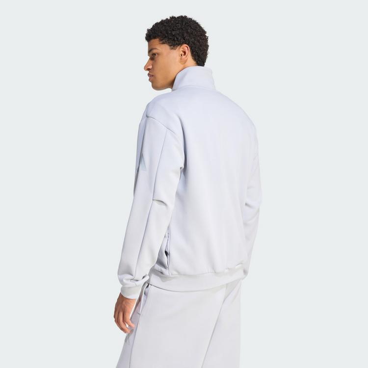 adidas adidas SOFT LUX TRACK TOP Trainingsanzug Herren - Halo Silver - 1 | SportScheck