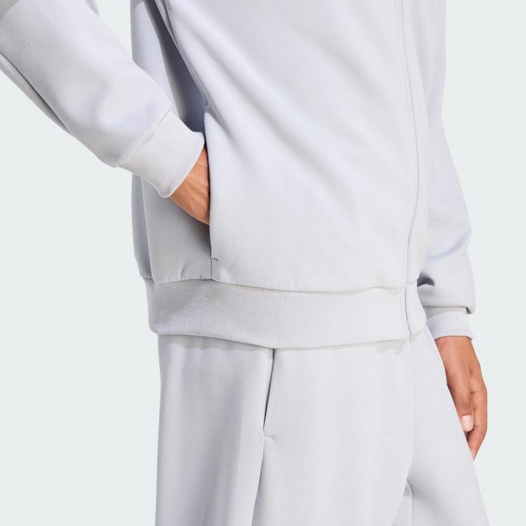 adidas adidas SOFT LUX TRACK TOP Trainingsanzug Herren - Halo Silver - 1 | SportScheck