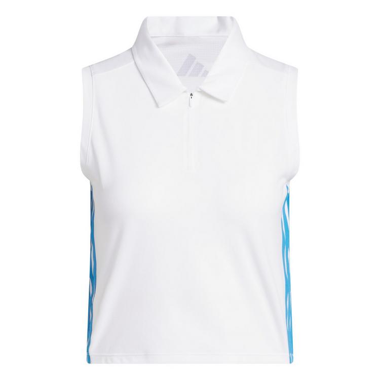 adidas adidas Beyond The Course Crop Twistknit Poloshirt Damen - White - 0 | SportScheck