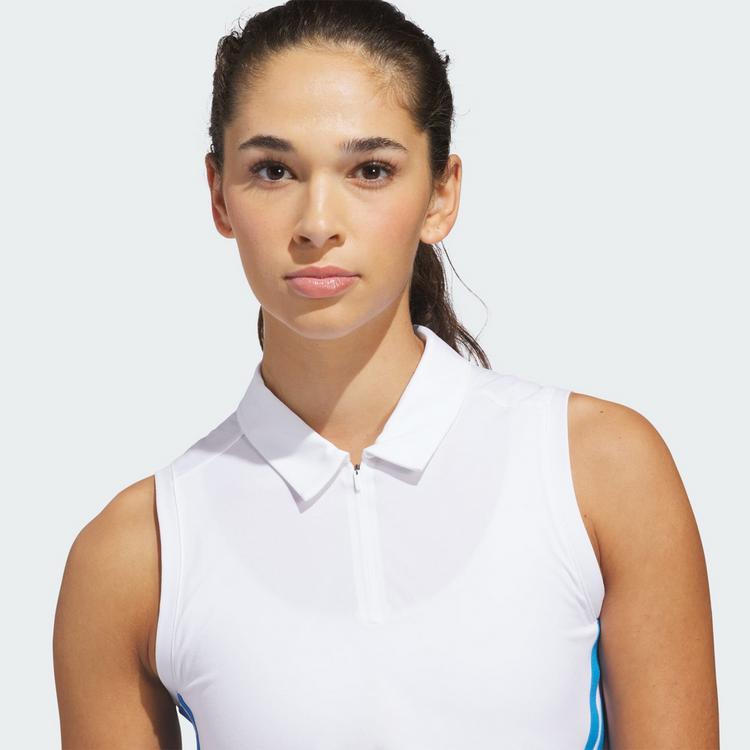 adidas adidas Beyond The Course Crop Twistknit Poloshirt Damen - White - 0 | SportScheck