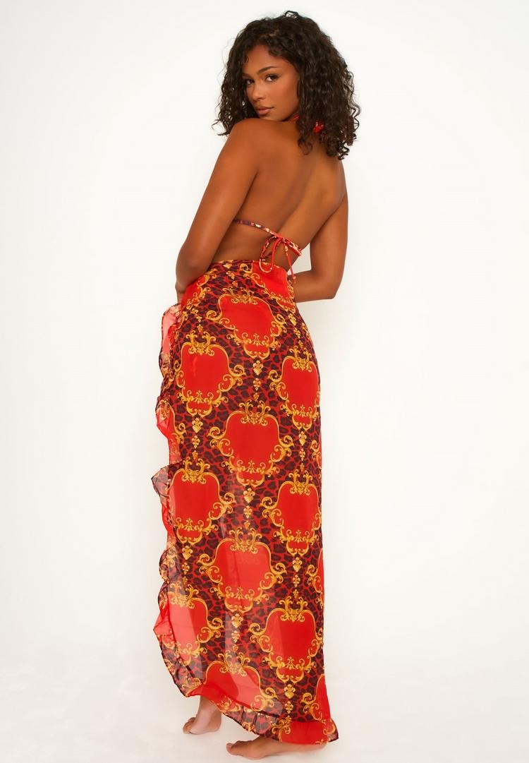Moda Minx Moda Minx Bella Vita langer Sarong Pareo - Sienna - 1 | SportScheck