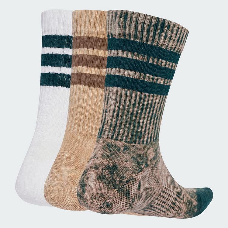 adidas adidas Stonewash Crew Socken, 3 Paar Socken - Warm Sandstone / Aurora Ivy / White - 0 | SportScheck