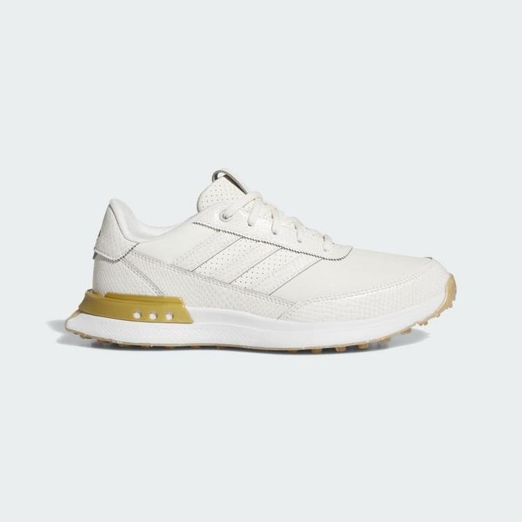 adidas adidas S2G 25 Leder Spikeless Golfschuhe Multifunktionsschuhe Damen - Off White / Gold Metallic / Gum - 8 | SportScheck