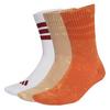adidas Stonewash Crew Socken, 3 Paar Socken - Fox Orange / Warm Sandstone / White