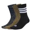 adidas Stonewash Crew Socken, 3 Paar Socken - Aurora Ink / Olive Strata / Black / White