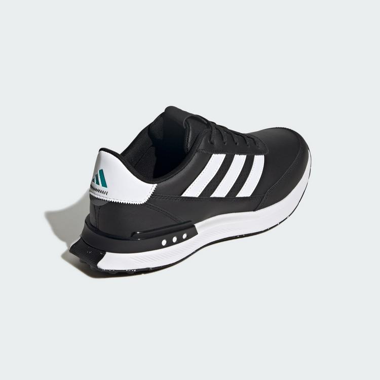 adidas adidas S2G Spikeless Leather 24 Golfschuh Multifunktionsschuhe Herren - Core Black / Cloud White / Pure Teal - 4 | SportScheck