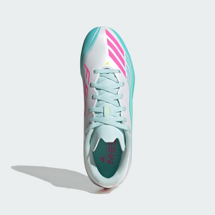 adidas adidas F50 MESSI LEAGUE Firm Ground / Multi Fu&szlig;ballschuhe Kinder - Cloud White / Lucid Pink / Flash Aqua - 0 | SportScheck