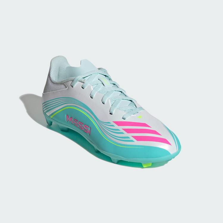 adidas adidas F50 MESSI LEAGUE Firm Ground / Multi Fu&szlig;ballschuhe Kinder - Cloud White / Lucid Pink / Flash Aqua - 2 | SportScheck