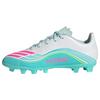 adidas F50 MESSI CLUB Firm Ground/Multi Ground Fu&szlig;ballschuhe Kinder - Cloud White / Lucid Pink / Flash Aqua