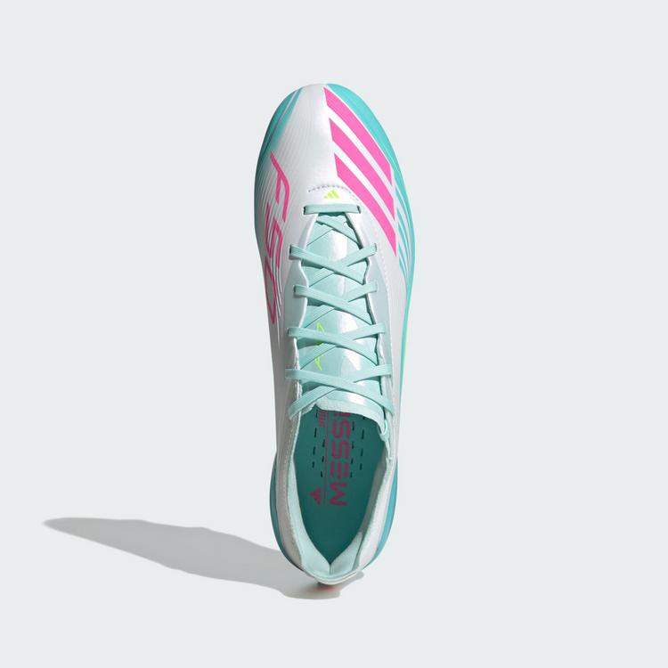 adidas adidas F50 MESSI ELITE Firm Ground Fu&szlig;ballschuh Fu&szlig;ballschuhe - Cloud White / Lucid Pink / Flash Aqua - 0 | SportScheck