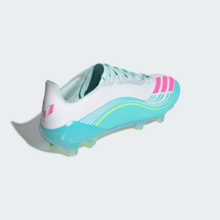 adidas adidas F50 MESSI ELITE Firm Ground Fu&szlig;ballschuh Fu&szlig;ballschuhe - Cloud White / Lucid Pink / Flash Aqua - 3 | SportScheck