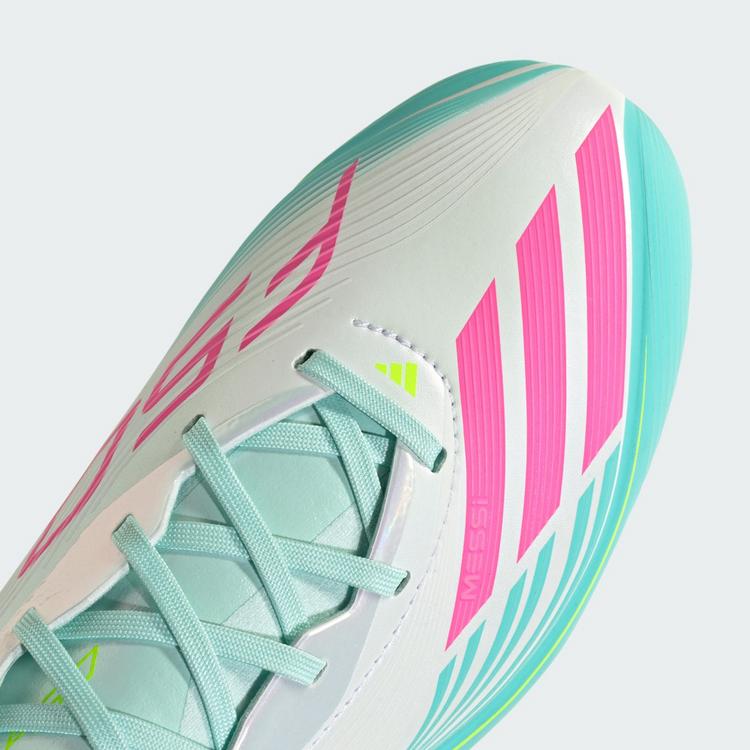 adidas adidas F50 MESSI ELITE Firm Ground Fu&szlig;ballschuh Fu&szlig;ballschuhe - Cloud White / Lucid Pink / Flash Aqua - 6 | SportScheck