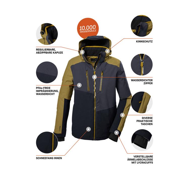 KILLTEC KILLTEC KSW 70 Skijacke Herren - blasses oliv - 3 | SportScheck