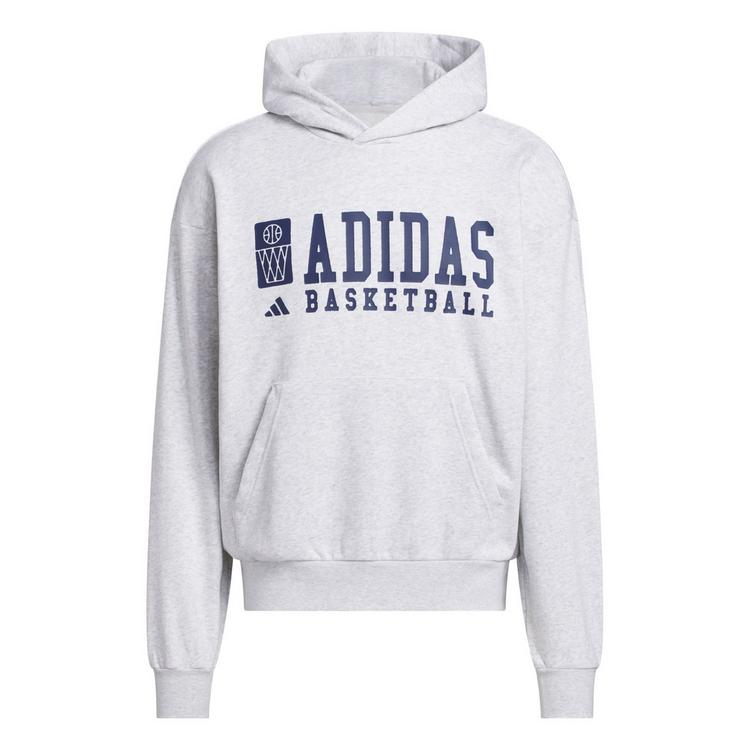 adidas adidas ADIDAS BASKETBALL GRAPHIC HOODIE Hoodie Herren - Light Grey Heather - 0 | SportScheck