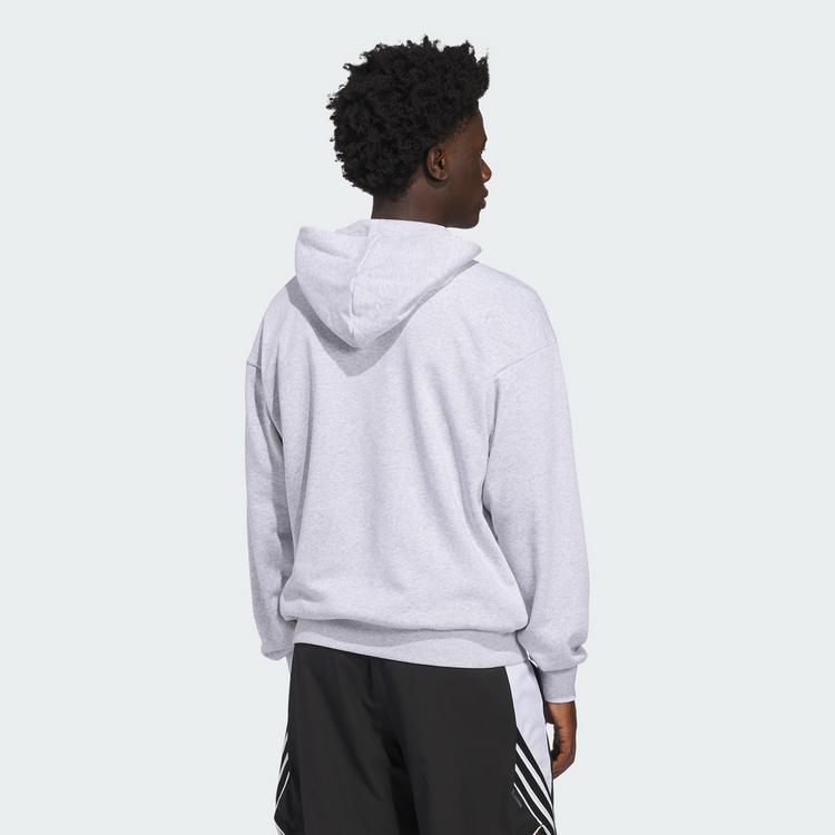 adidas adidas ADIDAS BASKETBALL GRAPHIC HOODIE Hoodie Herren - Light Grey Heather - 1 | SportScheck