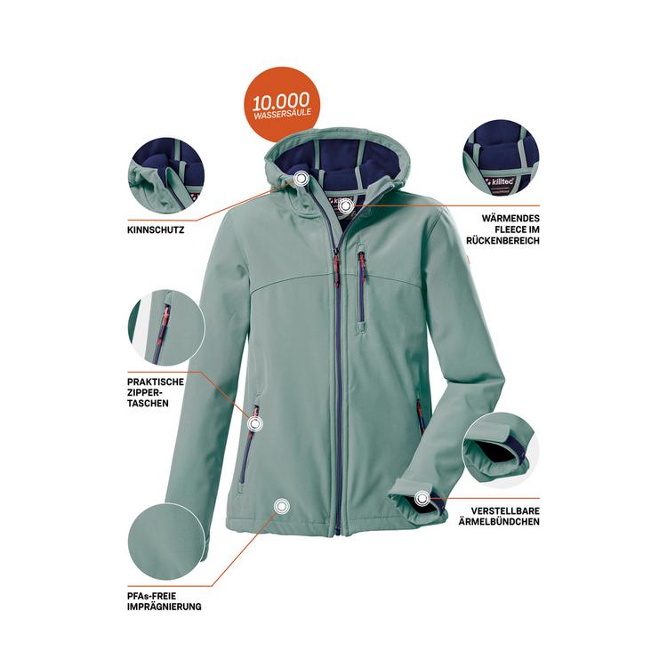 KILLTEC KILLTEC Softshelljacke Funktionsjacke Kinder - Petrol253 - 5 | SportScheck