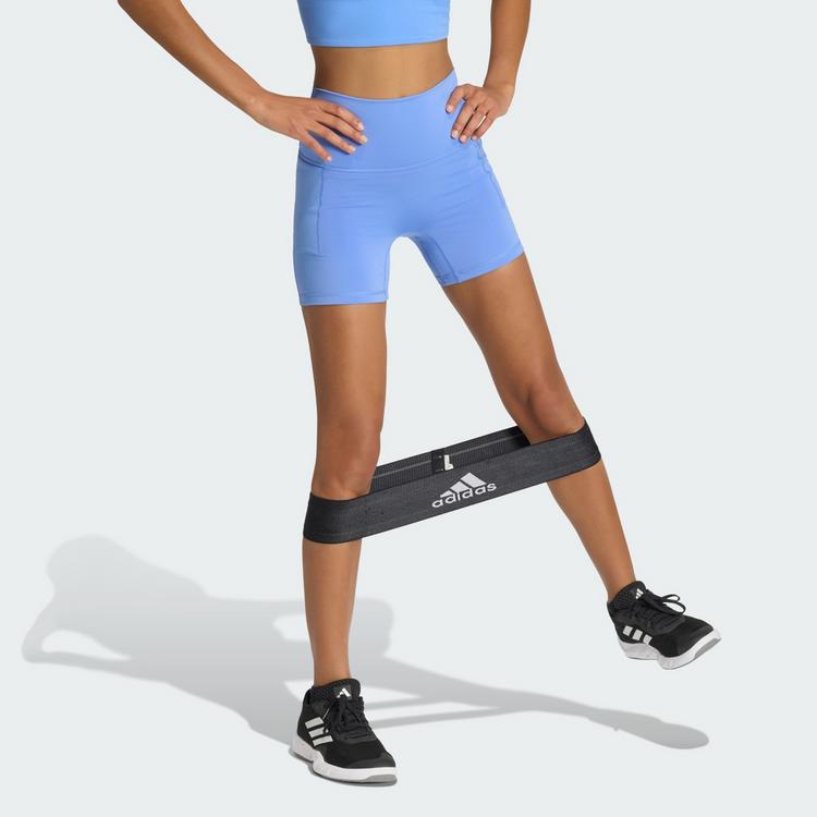 adidas adidas 3-Streifen Studio All Me Booty Tights Damen - Blue Fusion - 0 | SportScheck