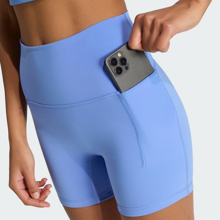 adidas adidas 3-Streifen Studio All Me Booty Tights Damen - Blue Fusion - 0 | SportScheck