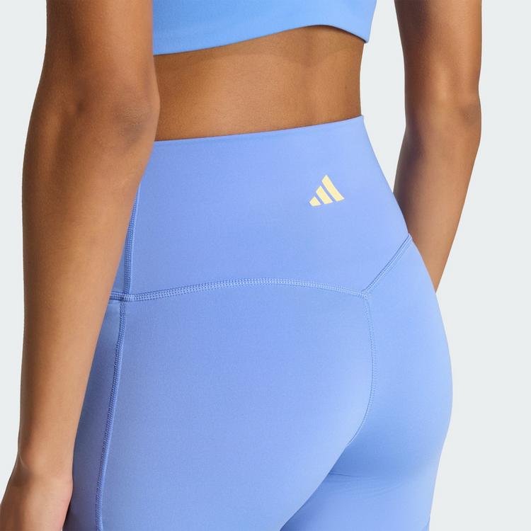 adidas adidas 3-Streifen Studio All Me Booty Tights Damen - Blue Fusion - 1 | SportScheck