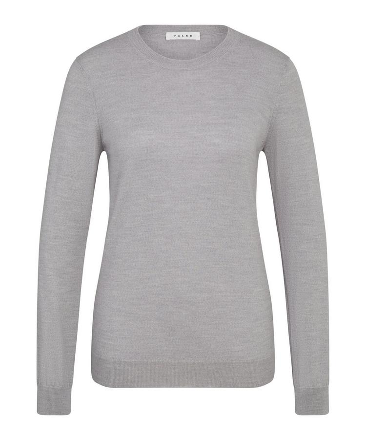 Falke Falke V-Neck New Merino Strickpullover Damen - light grey (3400) - 0 | SportScheck