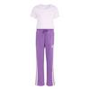 adidas ESSENTIALS SET T-SHIRT HOSE Trainingsanzug Kinder - Ice Lavender / White