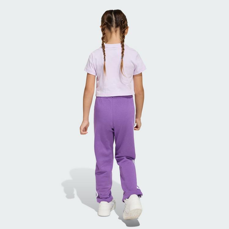 adidas adidas ESSENTIALS SET T-SHIRT HOSE Trainingsanzug Kinder - Ice Lavender / White - 1 | SportScheck