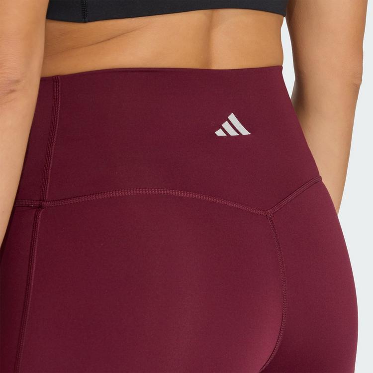 adidas adidas 3-Streifen Studio All Me Booty Tights Damen - Maroon - 0 | SportScheck