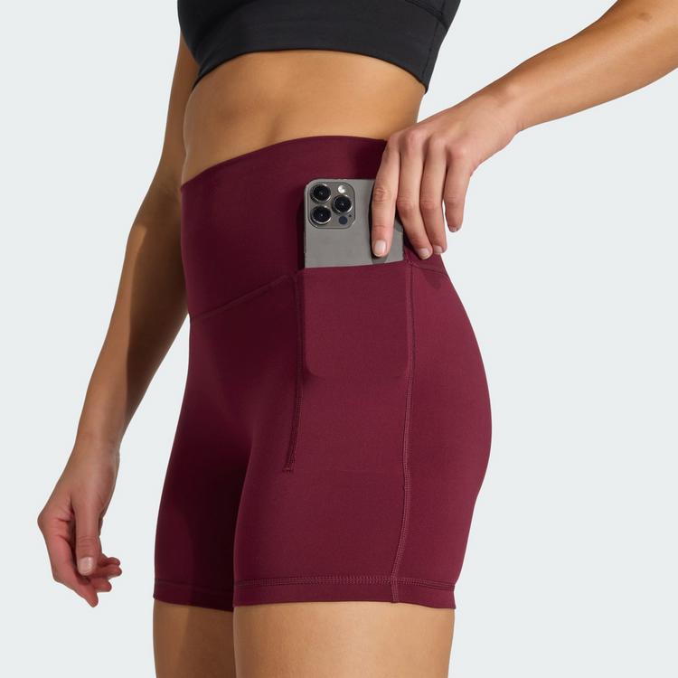 adidas adidas 3-Streifen Studio All Me Booty Tights Damen - Maroon - 1 | SportScheck