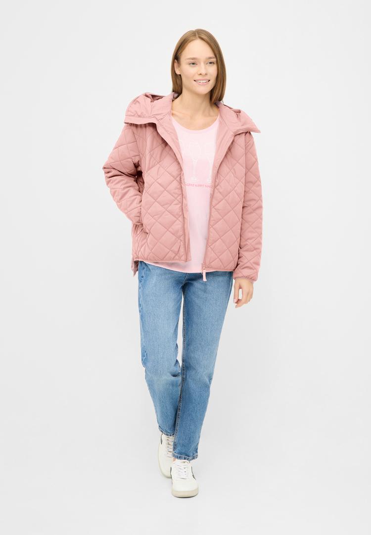 Derbe Derbe Quiltby Short Steppjacke Damen - Coral Blush - 1 | SportScheck
