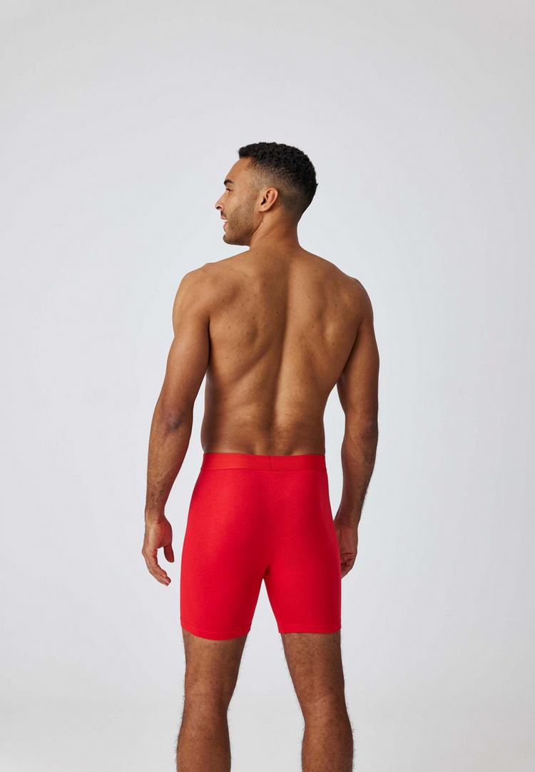 Snocks Snocks Boxershorts mit l&auml;ngerem Bein 3er Pack Unterhose Herren - Hibiscus - 2 | SportScheck