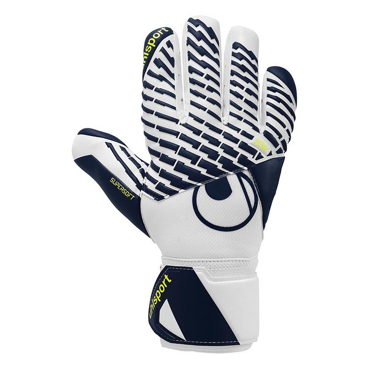 Uhlsport Uhlsport FM Supersoft HN Torwarthandschuhe Kinder - wei&szlig;/marine/fluo gelb - 0 | SportScheck