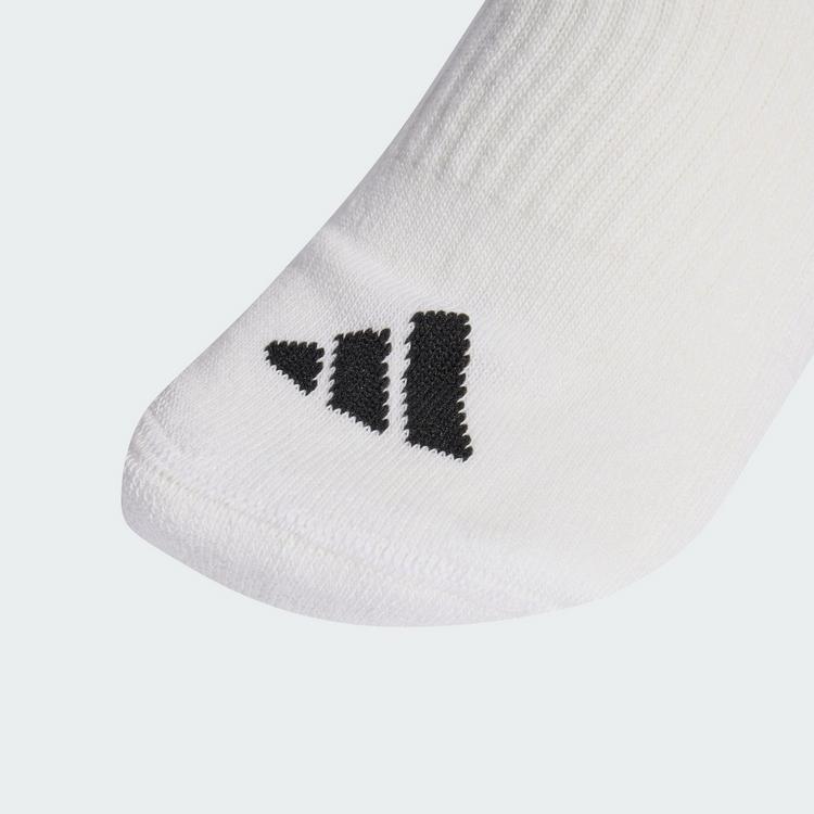 adidas adidas 3-Streifen Essentials Cushioned Crew Socken - White / Black / Black - 0 | SportScheck