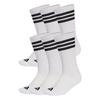 adidas 3-Streifen Essentials Cushioned Crew Socken - White / Black / Black