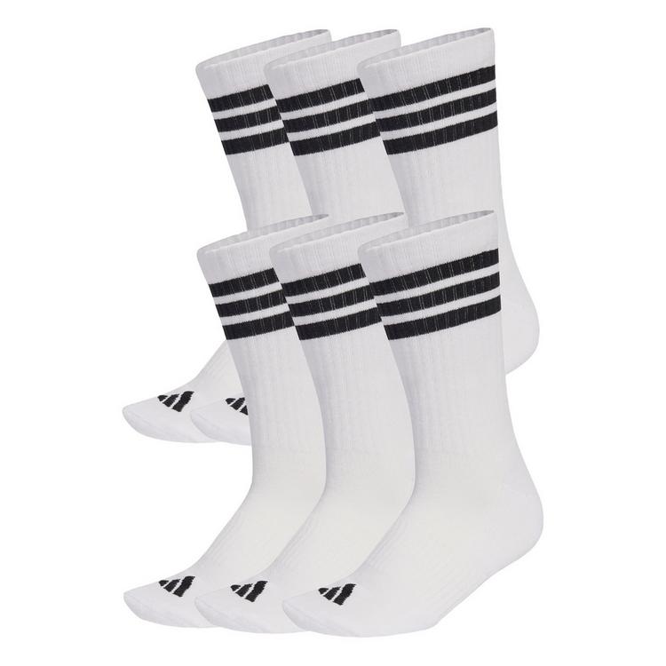adidas adidas 3-Streifen Essentials Cushioned Crew Socken - White / Black / Black - 0 | SportScheck