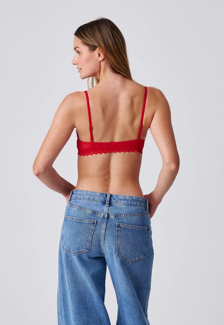 Snocks Snocks Triangel BH BH Damen - Kirschrot - 3 | SportScheck