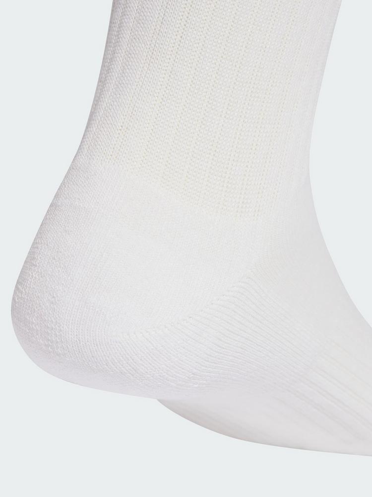 adidas adidas 3-Streifen Essentials Cushioned Crew Socken - White / Active Maroon / Fox Orange / Dark Blue - 1 | SportScheck