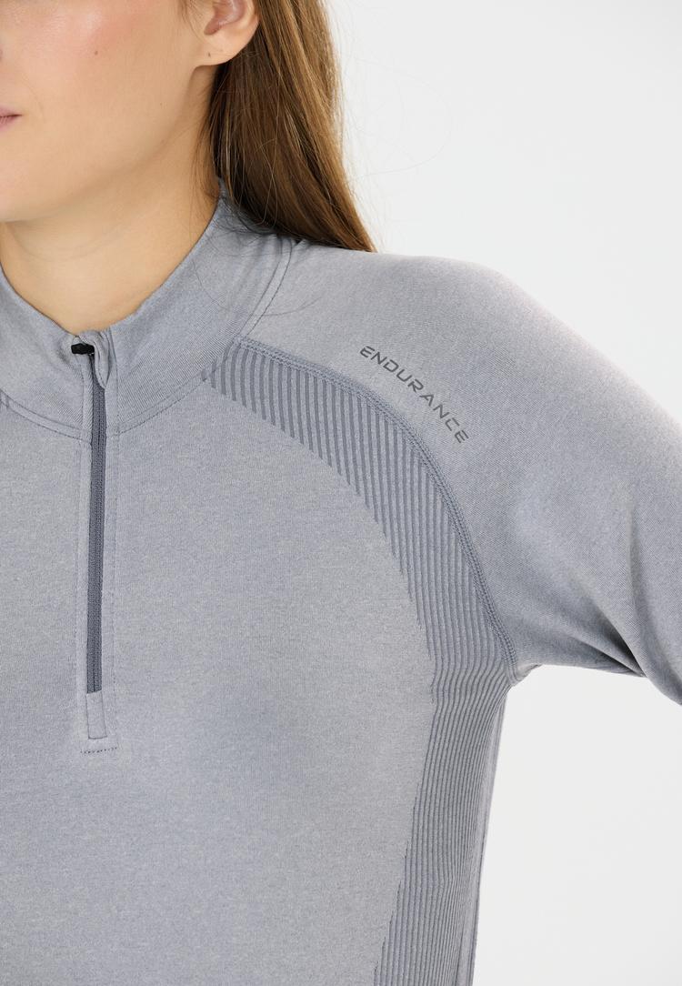 Endurance Endurance HALEN W Langarmshirt Damen - 2182 Flint Stone - 0 | SportScheck