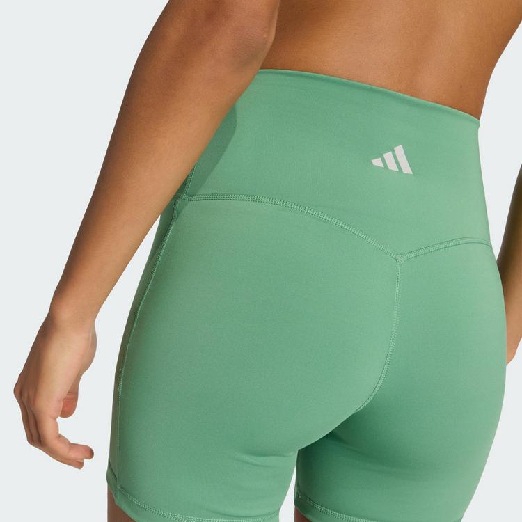 adidas adidas 3-Streifen Studio All Me Booty Tights Damen - Preloved Green - 1 | SportScheck