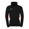 Uhlsport Equipe 29 Multi Hood Trainingsjacke - schwarz/wei&szlig;/fluo orange
