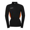 Uhlsport Equipe 29 Kids Funktionssweatshirt Kinder - schwarz/wei&szlig;/fluo orange