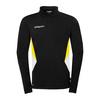 Uhlsport Equipe 29 Kids Funktionssweatshirt Kinder - schwarz/wei&szlig;/limonengelb