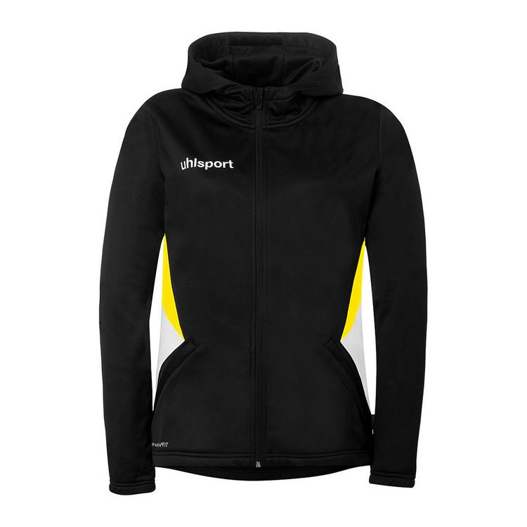 Uhlsport Uhlsport Equipe 29 Multi Hood Women Trainingsjacke Damen - schwarz/wei&szlig;/limonengelb - 0 | SportScheck