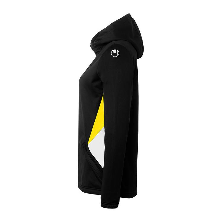 Uhlsport Uhlsport Equipe 29 Multi Hood Women Trainingsjacke Damen - schwarz/wei&szlig;/limonengelb - 0 | SportScheck