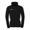 Uhlsport Equipe 29 Multi Hood Trainingsjacke - schwarz/wei&szlig;/steingrau