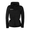 Uhlsport Equipe 29 Multi Hood Women Trainingsjacke Damen - schwarz/wei&szlig;/steingrau