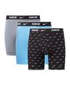 Nike Boxer Brief 3Pk Boxershort Wei&szlig; Unterhose Herren - mehrfarbig