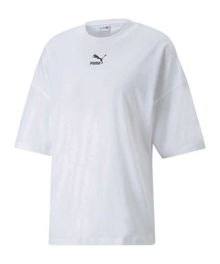 PUMA PUMA Classics Oversized T-Shirt Damen Wei&szlig; T-Shirt Damen - weiss - 0 | SportScheck