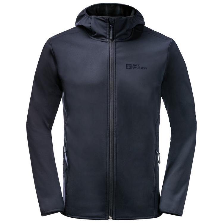Jack Wolfskin Jack Wolfskin BORNBERG HOODY M Softshelljacke Herren - night blue - 0 | SportScheck