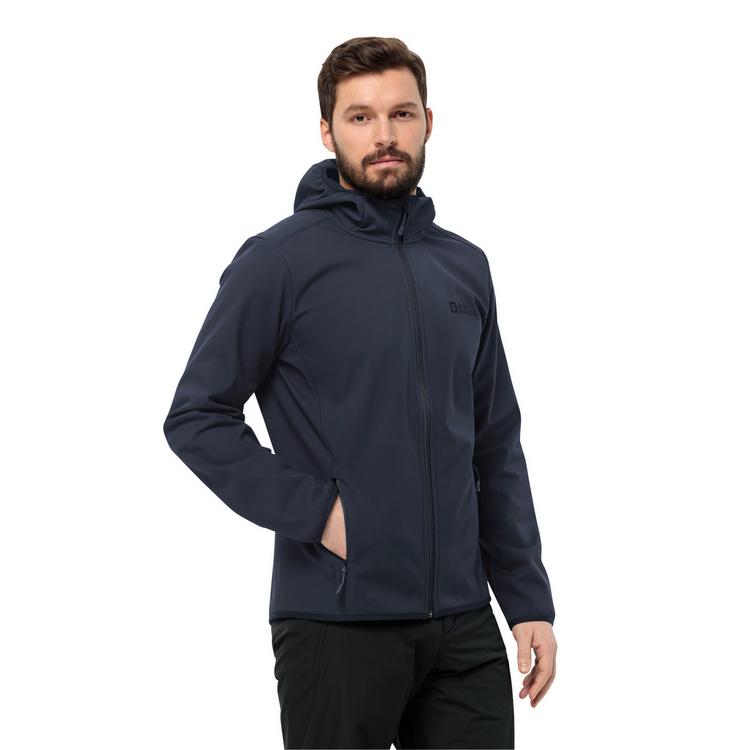 Jack Wolfskin Jack Wolfskin BORNBERG HOODY M Softshelljacke Herren - night blue - 0 | SportScheck